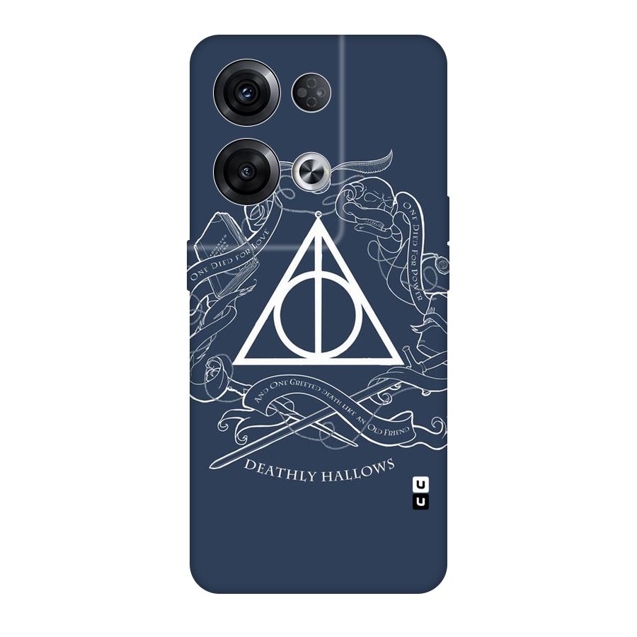 Triangle Blue Original Polycarbonate Back Case for Oppo Reno8 Pro 5G