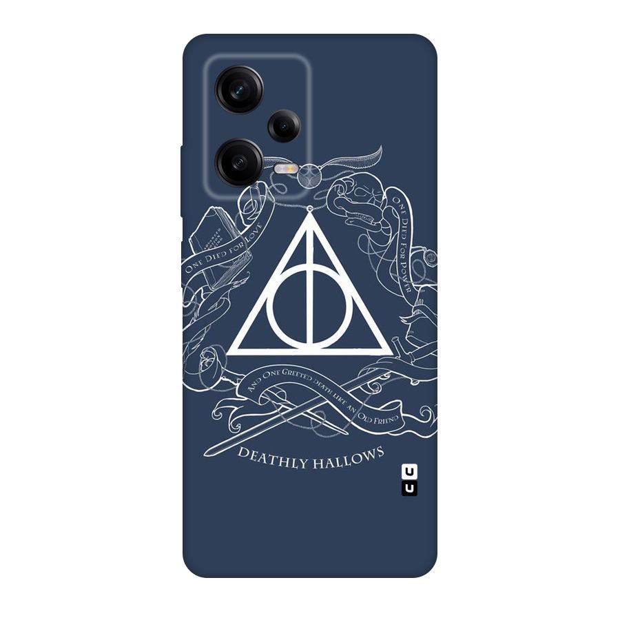 Triangle Blue Original Polycarbonate Back Case for Redmi Note 12 Pro