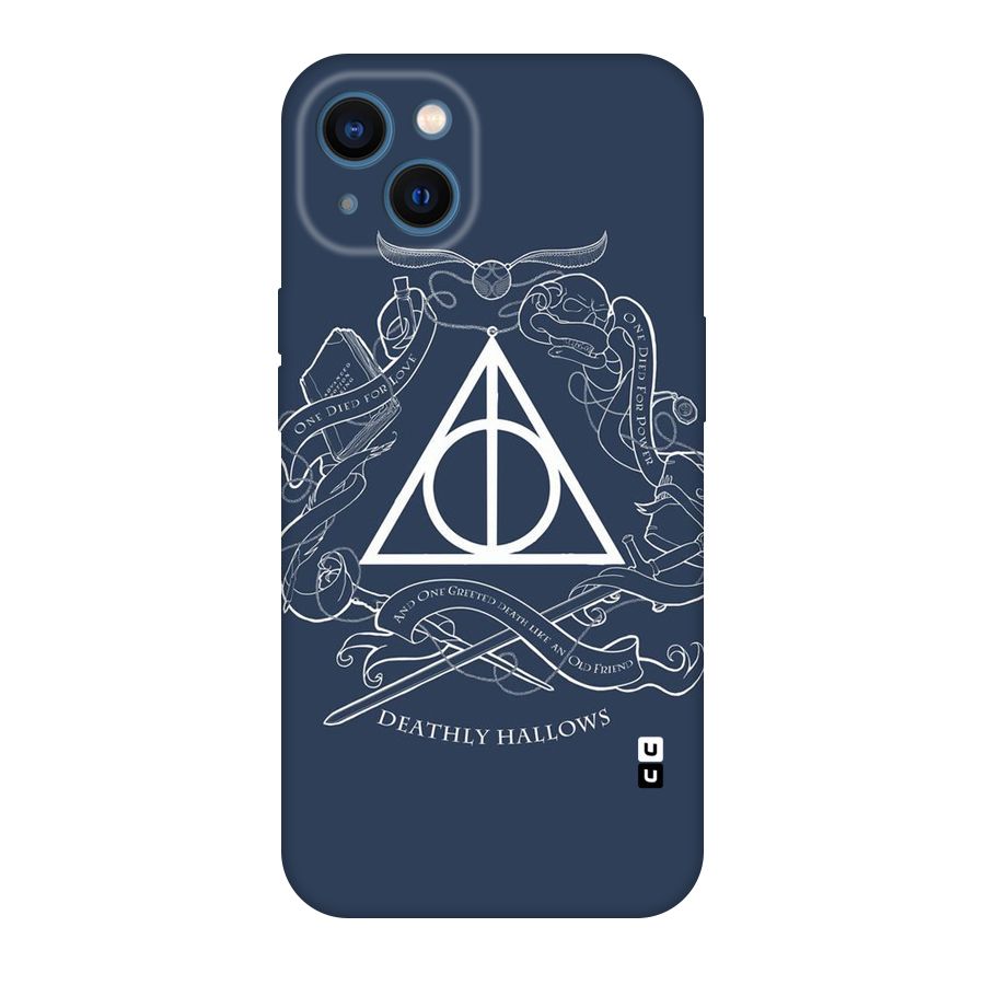 Triangle Blue Original Polycarbonate Back Case for iPhone 13