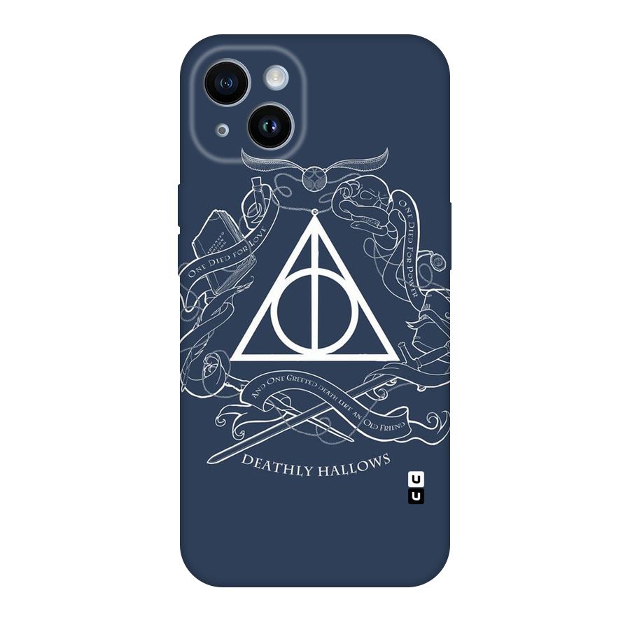 Triangle Blue Original Polycarbonate Back Case for iPhone 14