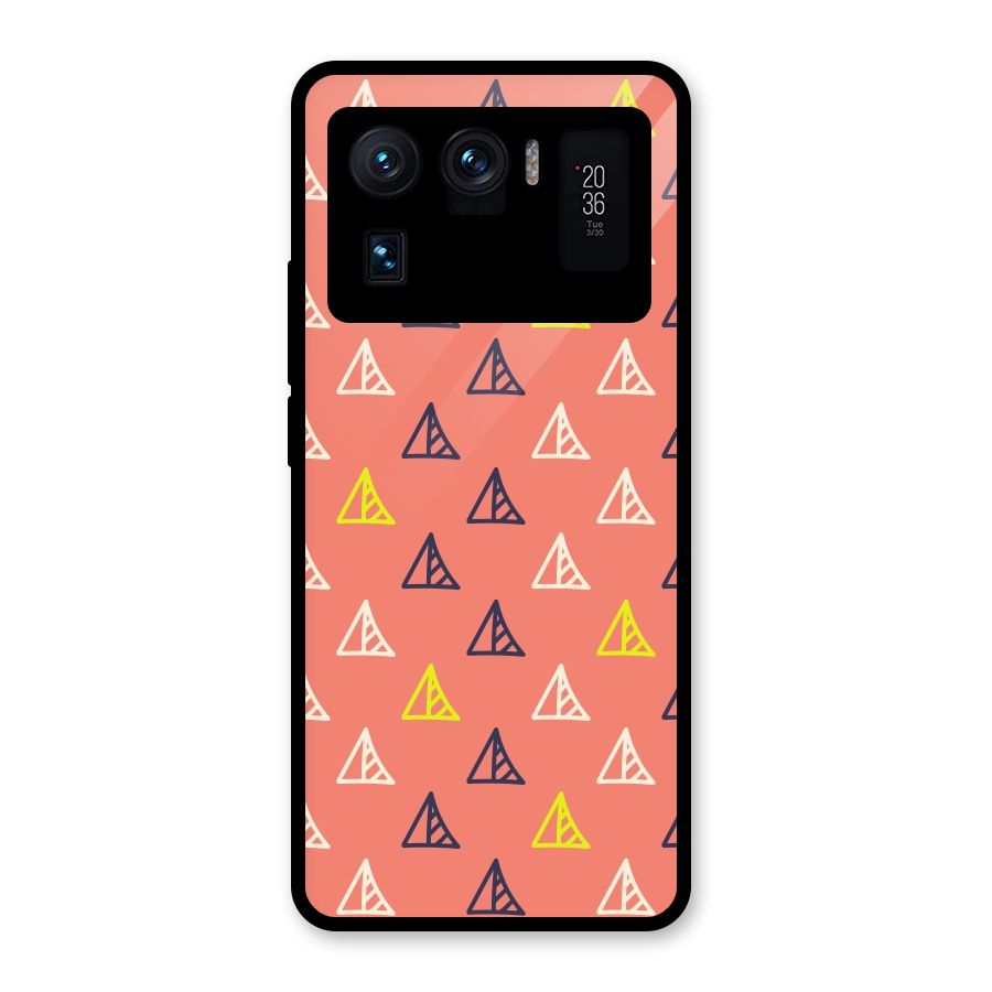 Triangular Boho Pattern Glass Back Case for Mi 11 Ultra