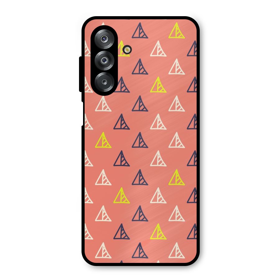 Triangular Boho Pattern Metal Back Case for Galaxy A26