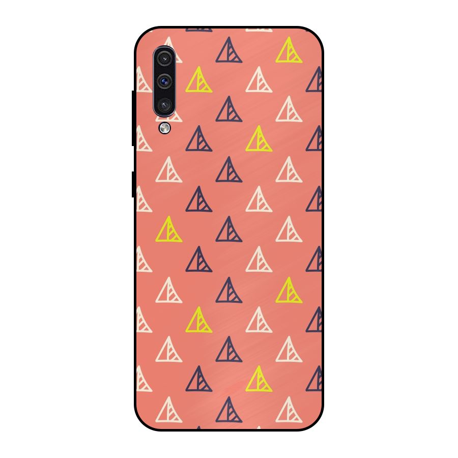 Triangular Boho Pattern Metal Back Case for Galaxy A50