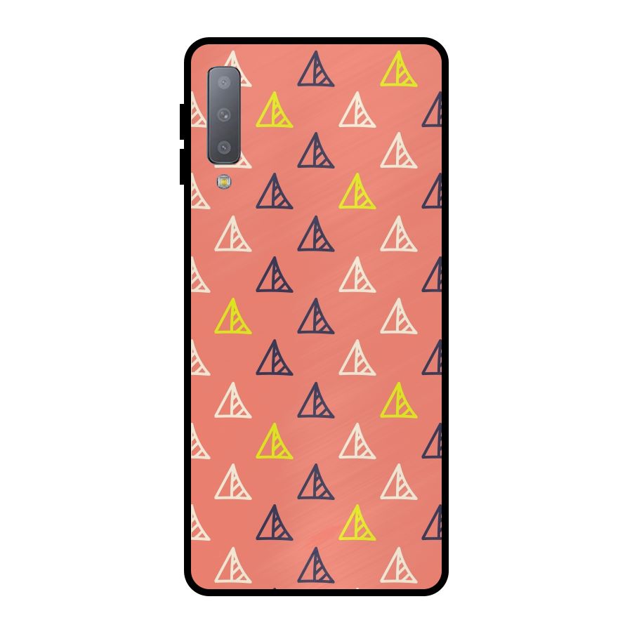 Triangular Boho Pattern Metal Back Case for Galaxy A7 (2018)