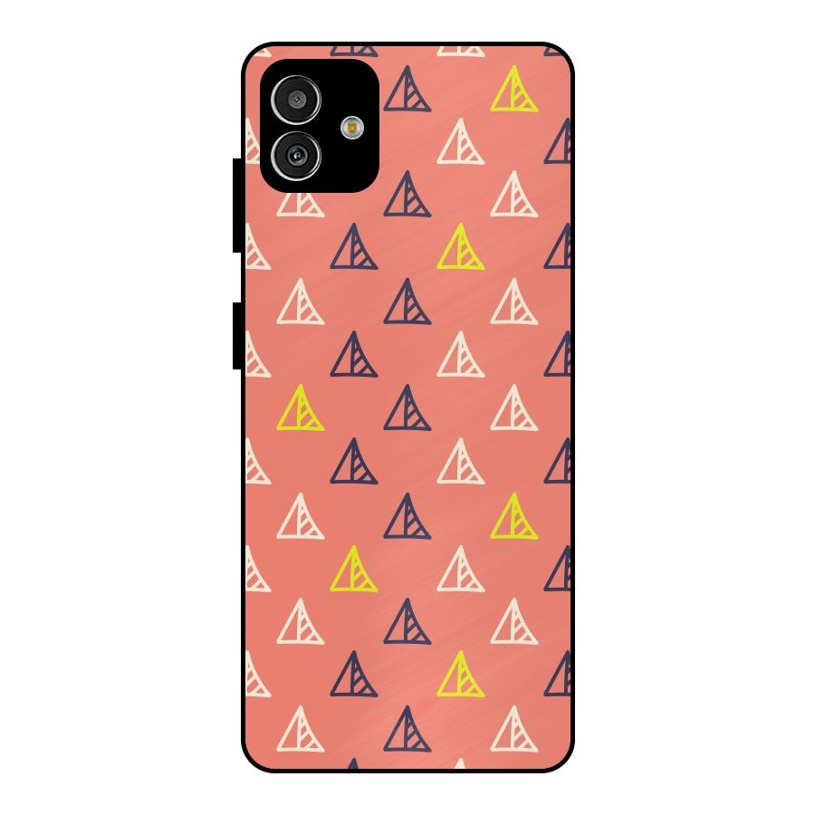 Triangular Boho Pattern Metal Back Case for Galaxy M13 5G