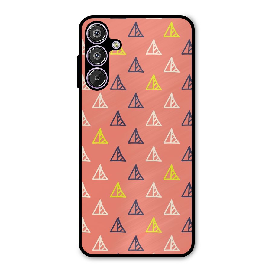 Triangular Boho Pattern Metal Back Case for Galaxy M15