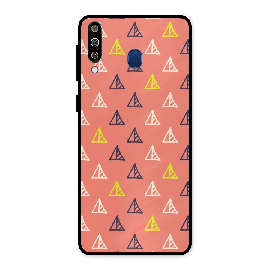 Triangular Boho Pattern Metal Back Case for Galaxy M30