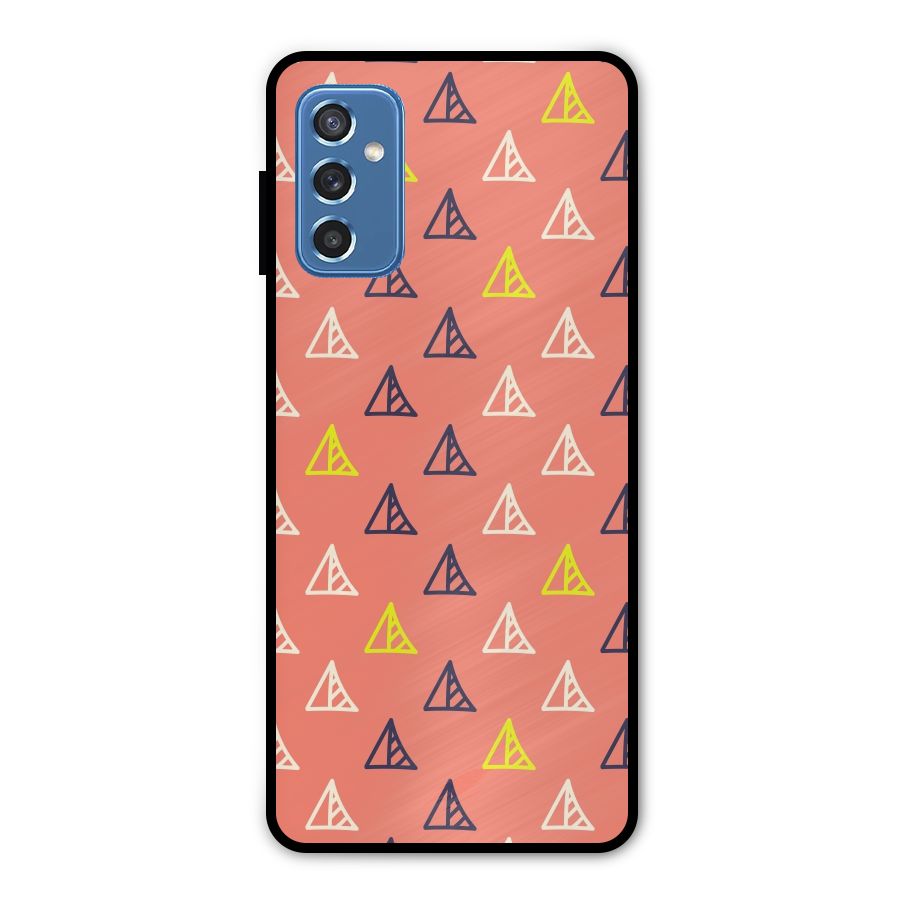 Triangular Boho Pattern Metal Back Case for Galaxy M52 5G