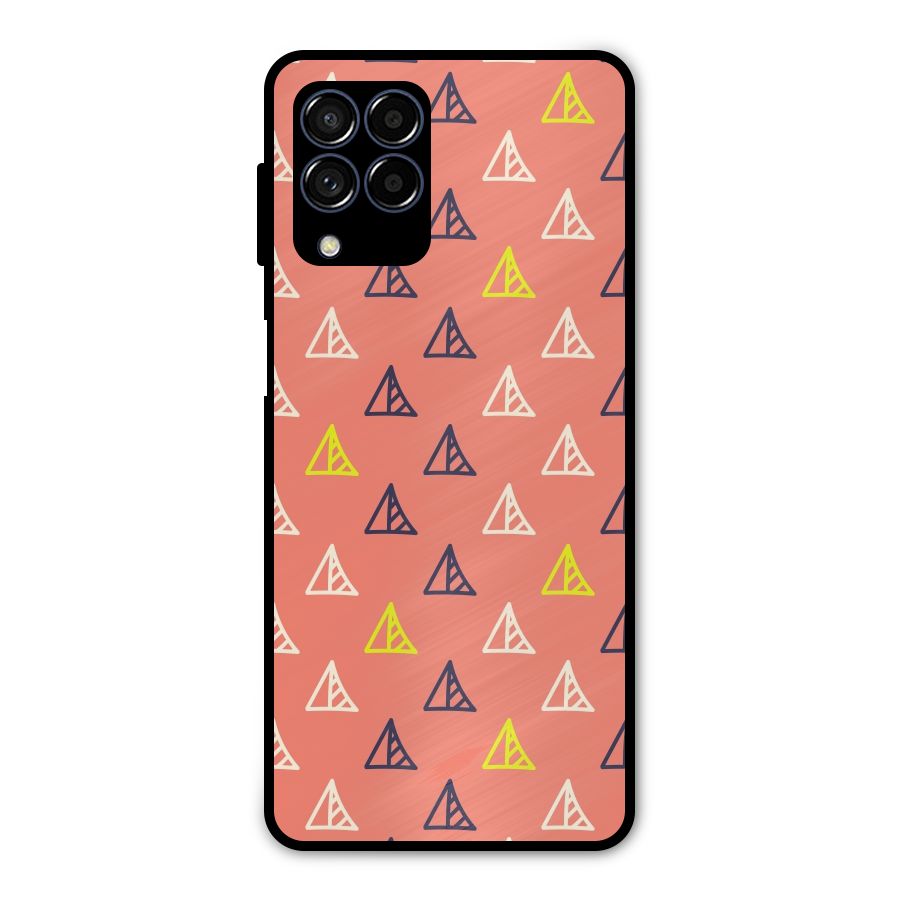 Triangular Boho Pattern Metal Back Case for Galaxy M53 5G