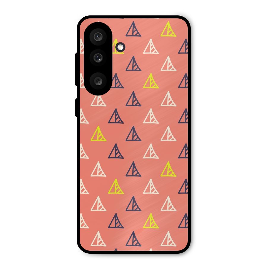 Triangular Boho Pattern Metal Back Case for Galaxy M56