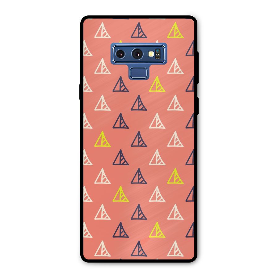 Triangular Boho Pattern Metal Back Case for Galaxy Note 9