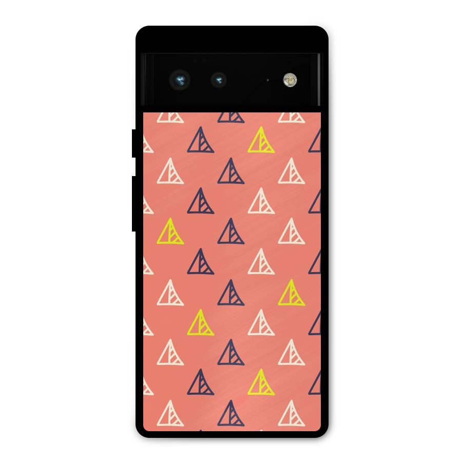 Triangular Boho Pattern Metal Back Case for Google Pixel 6