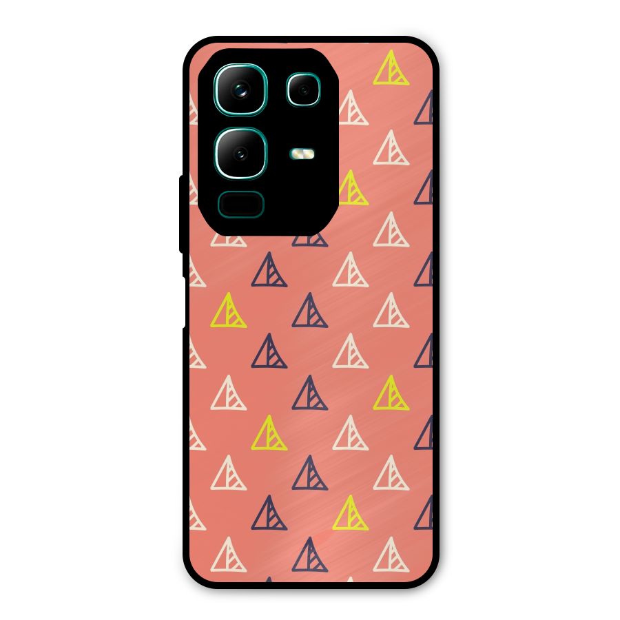 Triangular Boho Pattern Metal Back Case for Infinix Note 50x