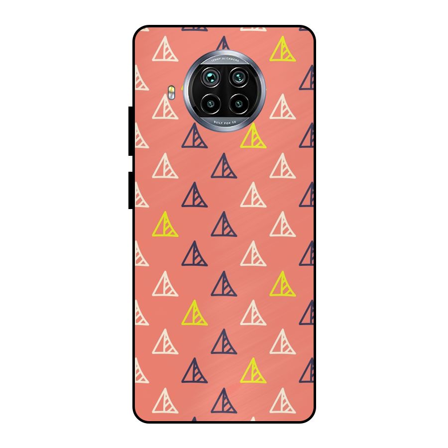 Triangular Boho Pattern Metal Back Case for Mi 10i