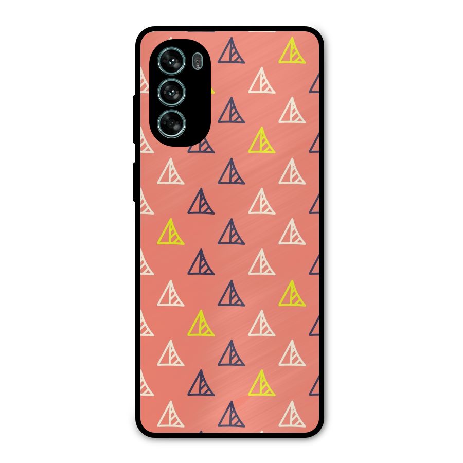 Triangular Boho Pattern Metal Back Case for Moto G62