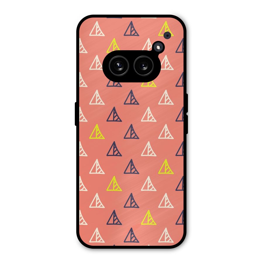 Triangular Boho Pattern Metal Back Case for Nothing Phone 2a Plus