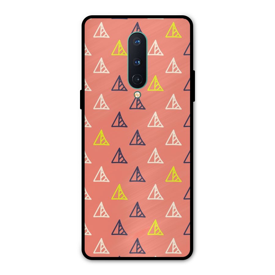 Triangular Boho Pattern Metal Back Case for OnePlus 8