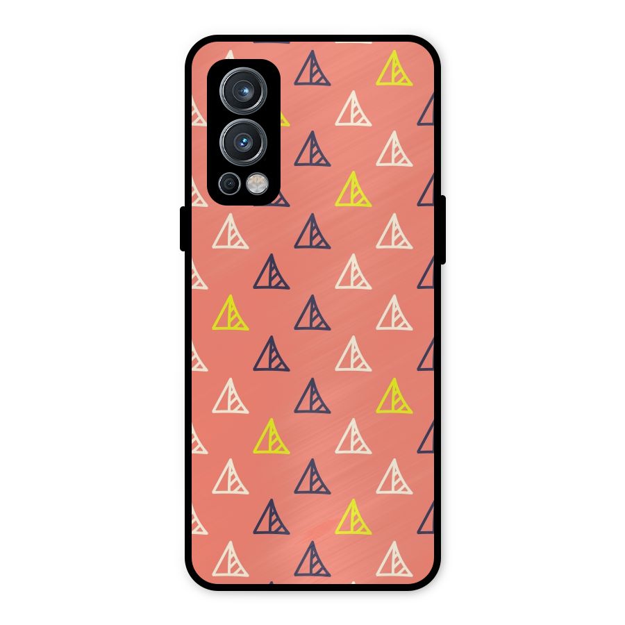Triangular Boho Pattern Metal Back Case for OnePlus Nord 2 5G
