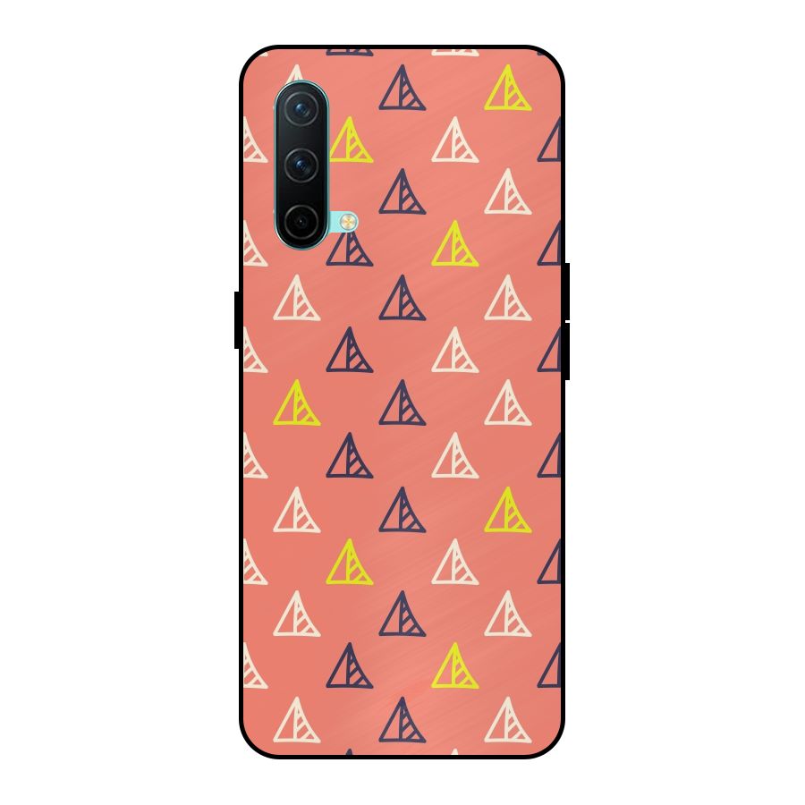 Triangular Boho Pattern Metal Back Case for OnePlus Nord CE 5G