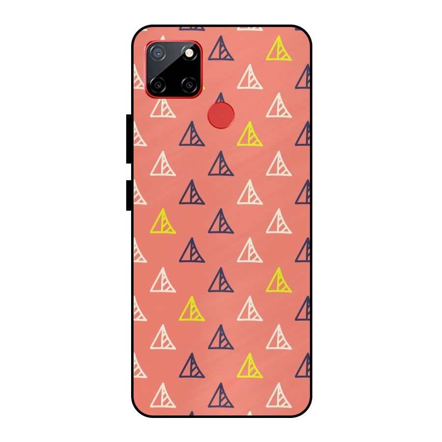 Triangular Boho Pattern Metal Back Case for Realme C12