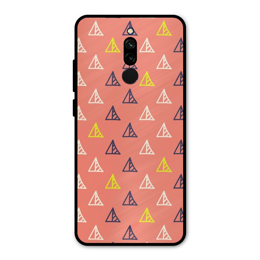 Triangular Boho Pattern Metal Back Case for Redmi 8