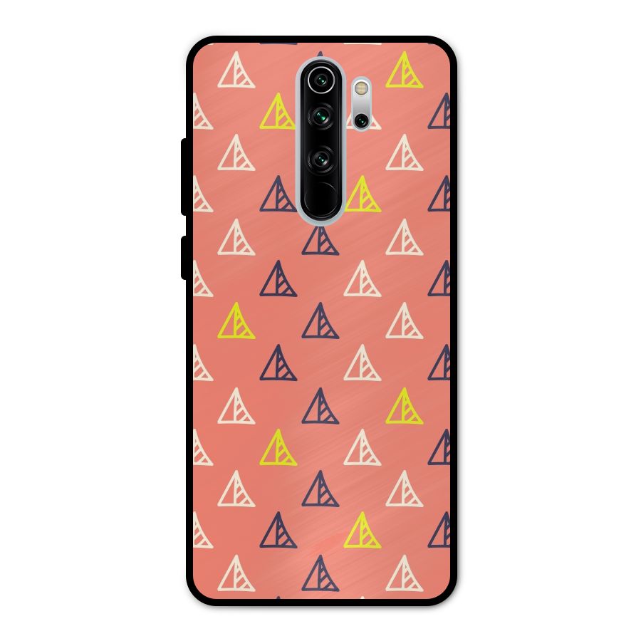 Triangular Boho Pattern Metal Back Case for Redmi Note 8 Pro