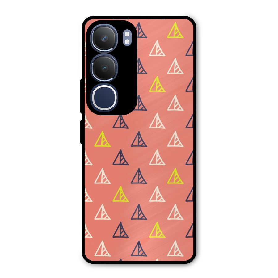 Triangular Boho Pattern Metal Back Case for Vivo Y29