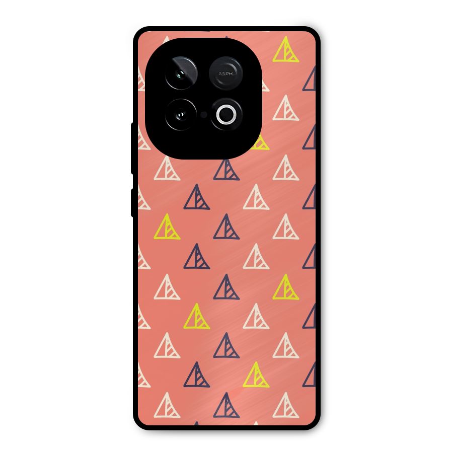 Triangular Boho Pattern Metal Back Case for iQOO Neo 10