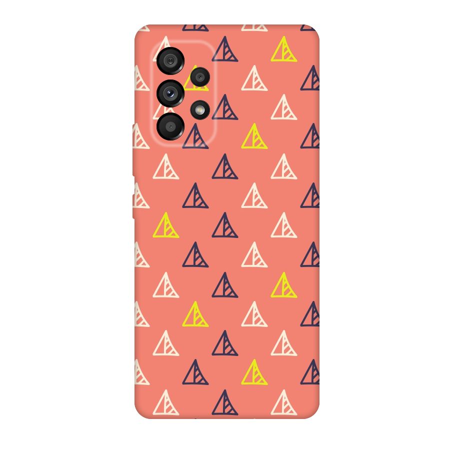 Triangular Boho Pattern Original Polycarbonate Back Case for Galaxy A53 5G