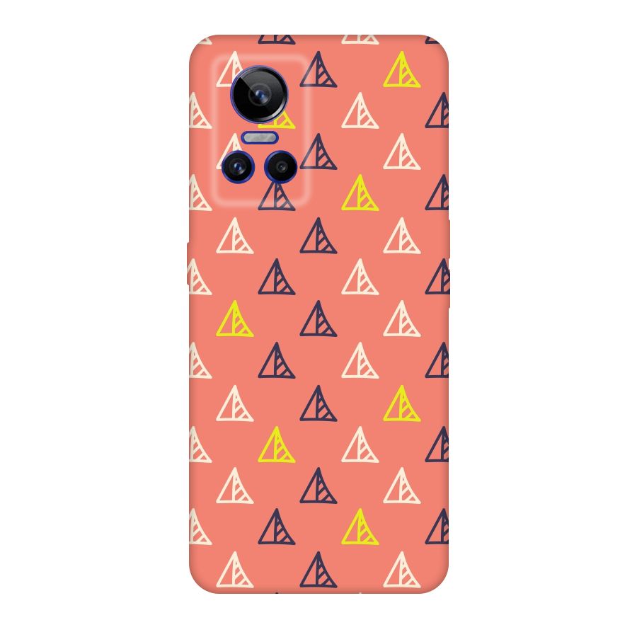 Triangular Boho Pattern Original Polycarbonate Back Case for Realme GT Neo 3