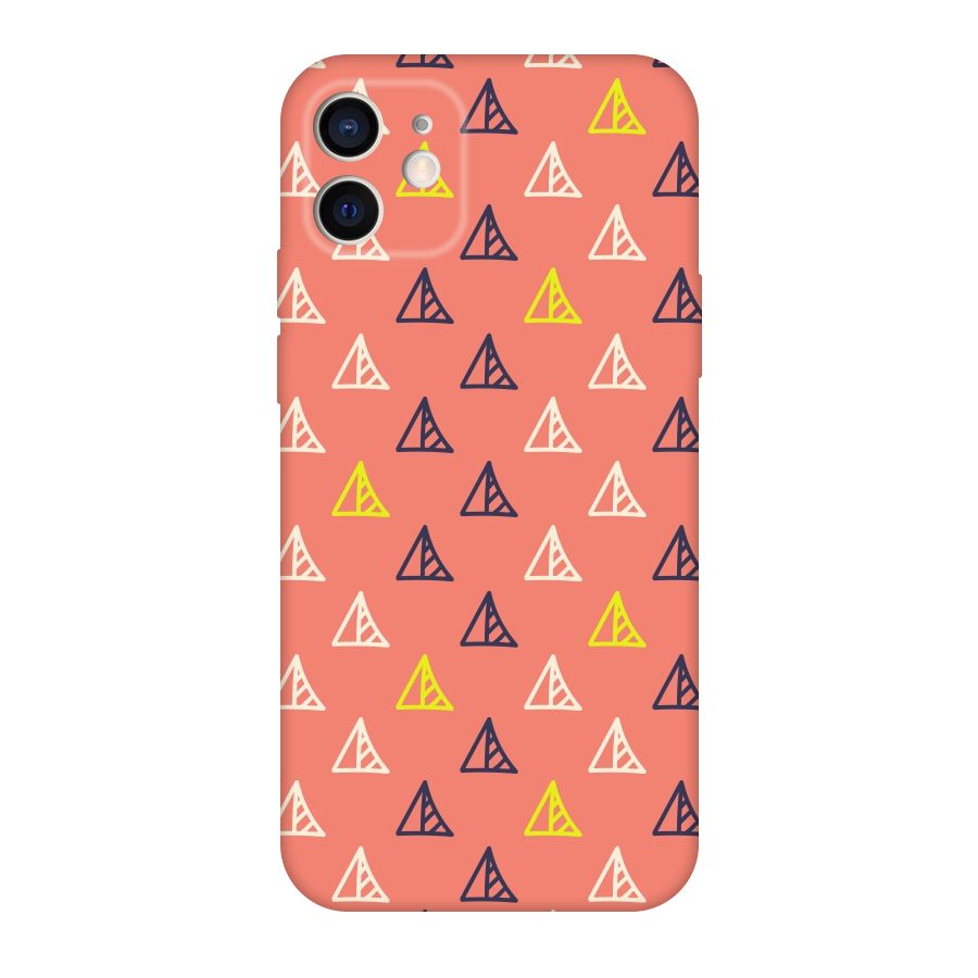 Triangular Boho Pattern Original Polycarbonate Back Case for iPhone 12