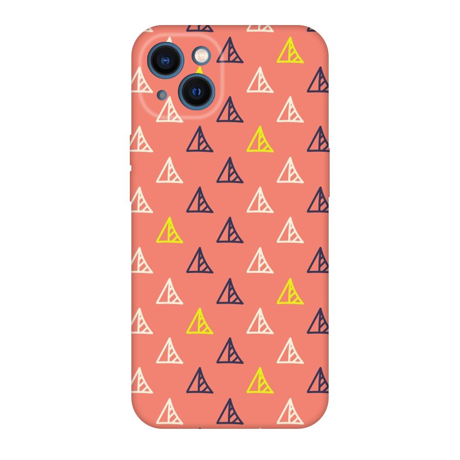 Triangular Boho Pattern Original Polycarbonate Back Case for iPhone 13