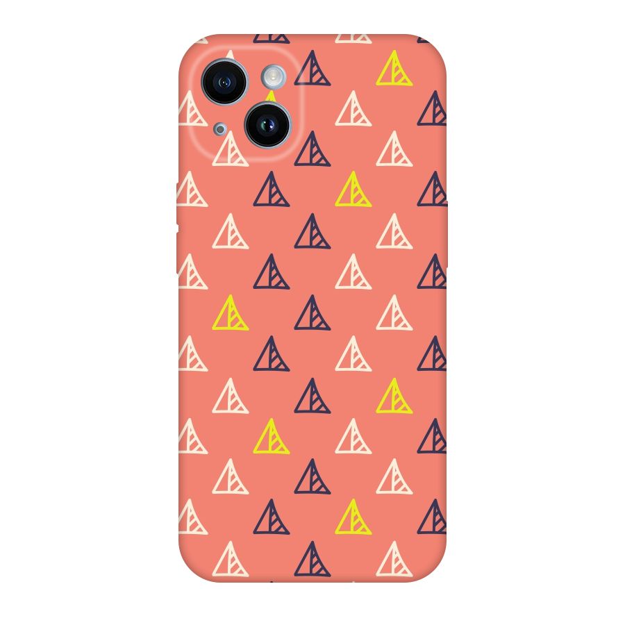 Triangular Boho Pattern Original Polycarbonate Back Case for iPhone 14