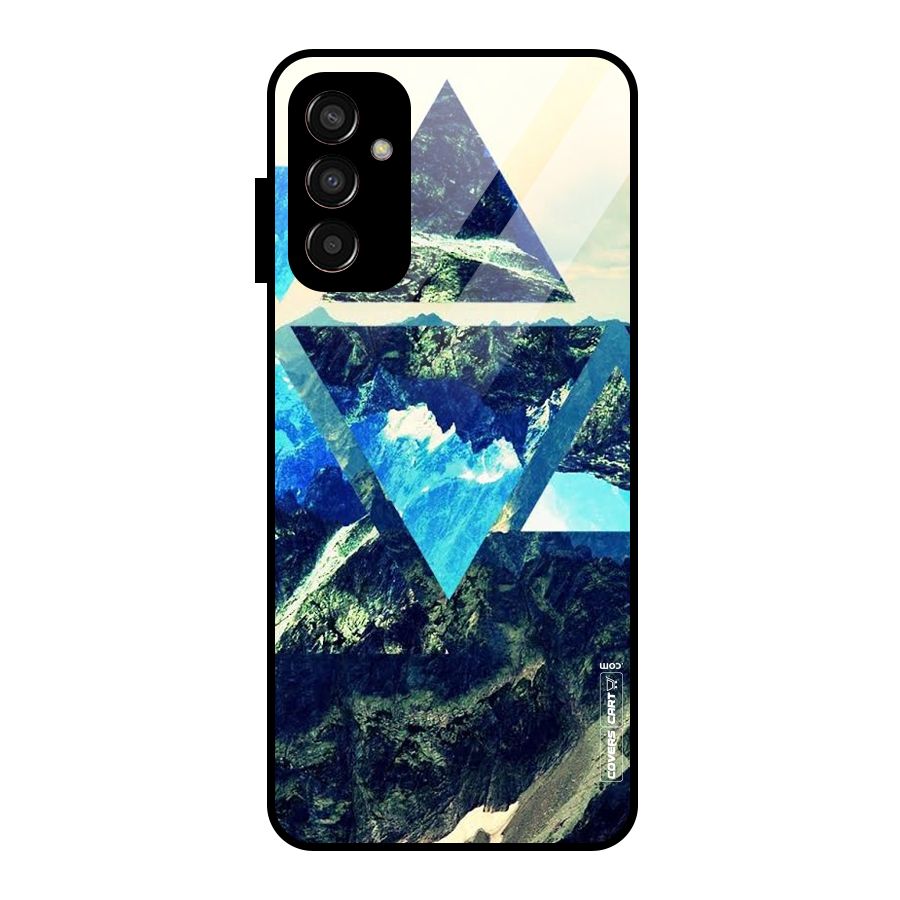 Triangular View Glass Back Case for Galaxy F13