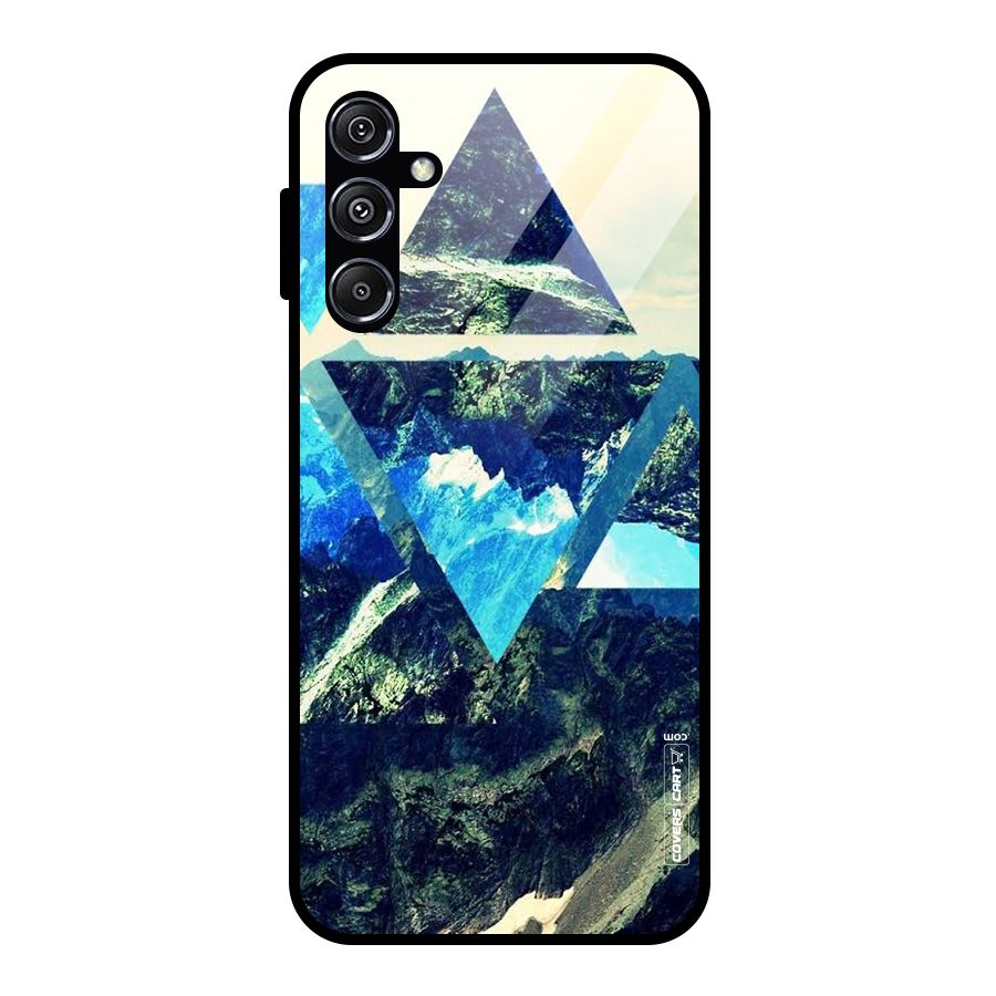 Triangular View Glass Back Case for Galaxy M34 5G