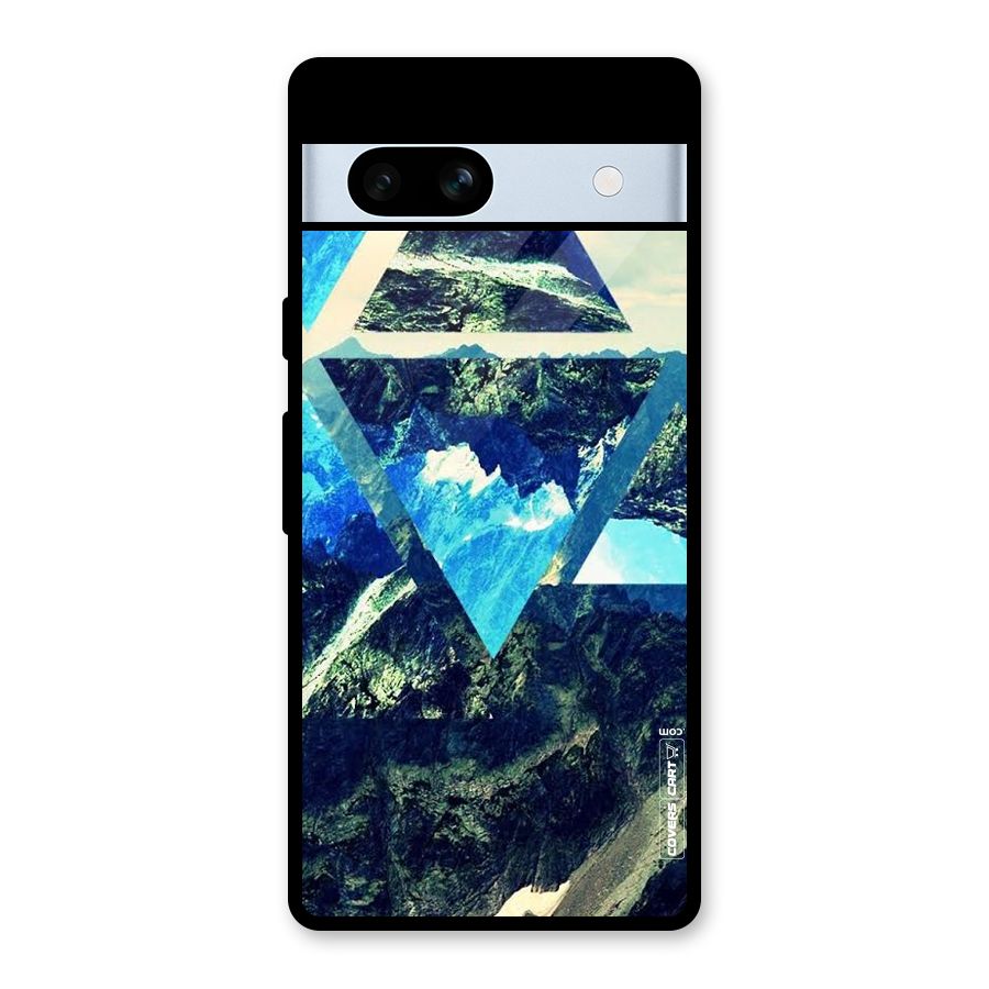 Triangular View Glass Back Case for Google Pixel 7a