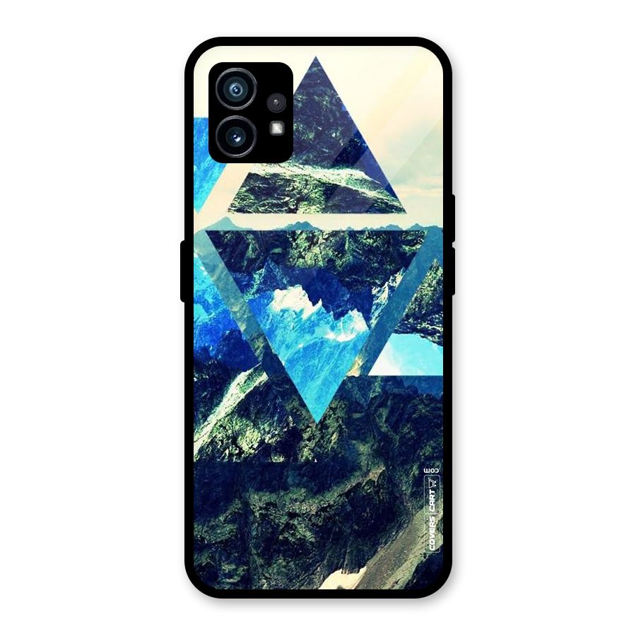 Triangular View Glass Back Case for Nothing Phone 1