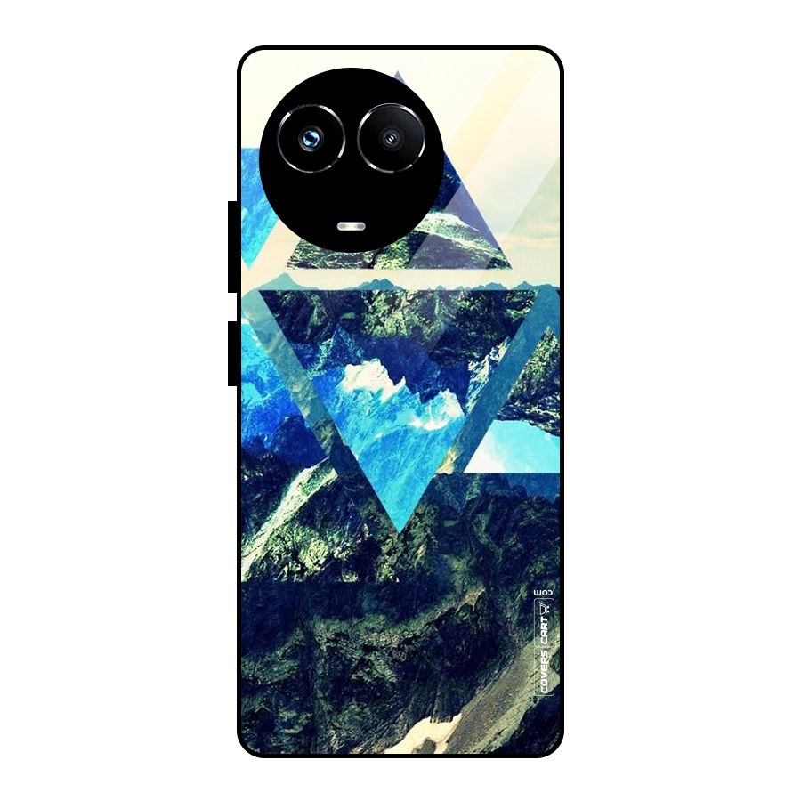 Triangular View Glass Back Case for Realme Narzo 60X