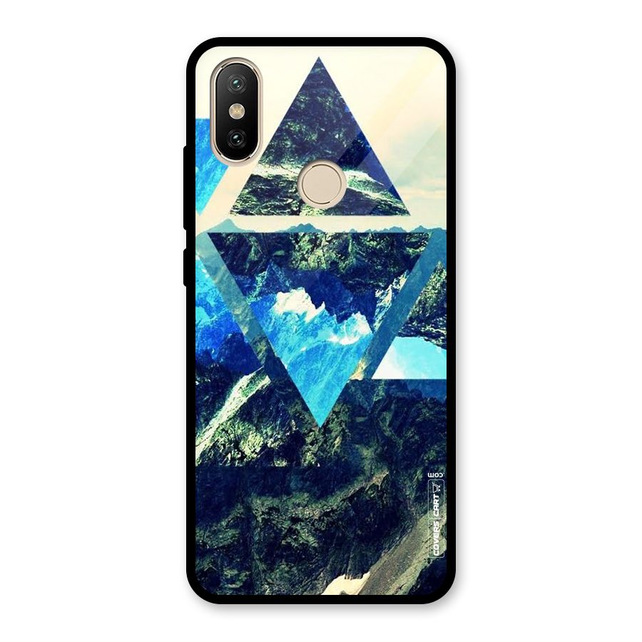 Triangular View Glass Back Case for Redmi A2