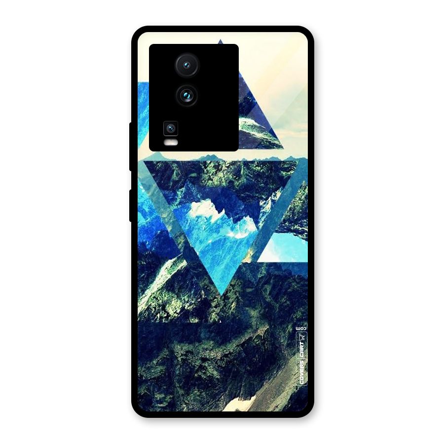 Triangular View Glass Back Case for Vivo iQOO Neo 7