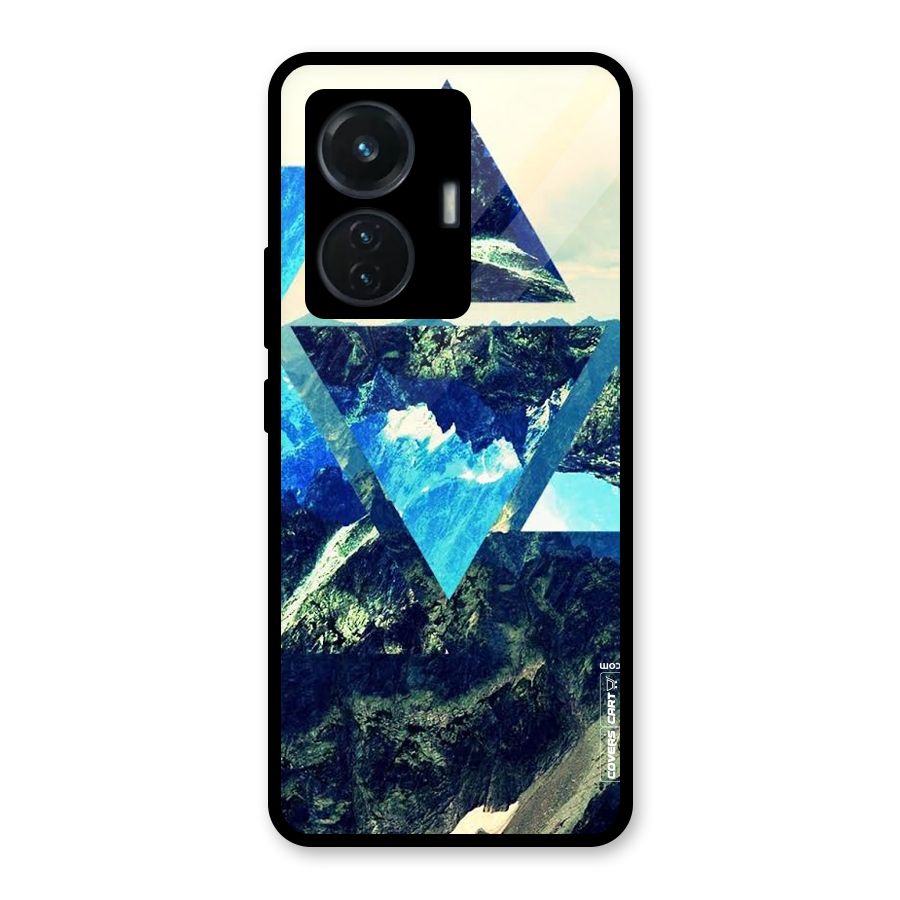Triangular View Glass Back Case for iQOO Z6 44W