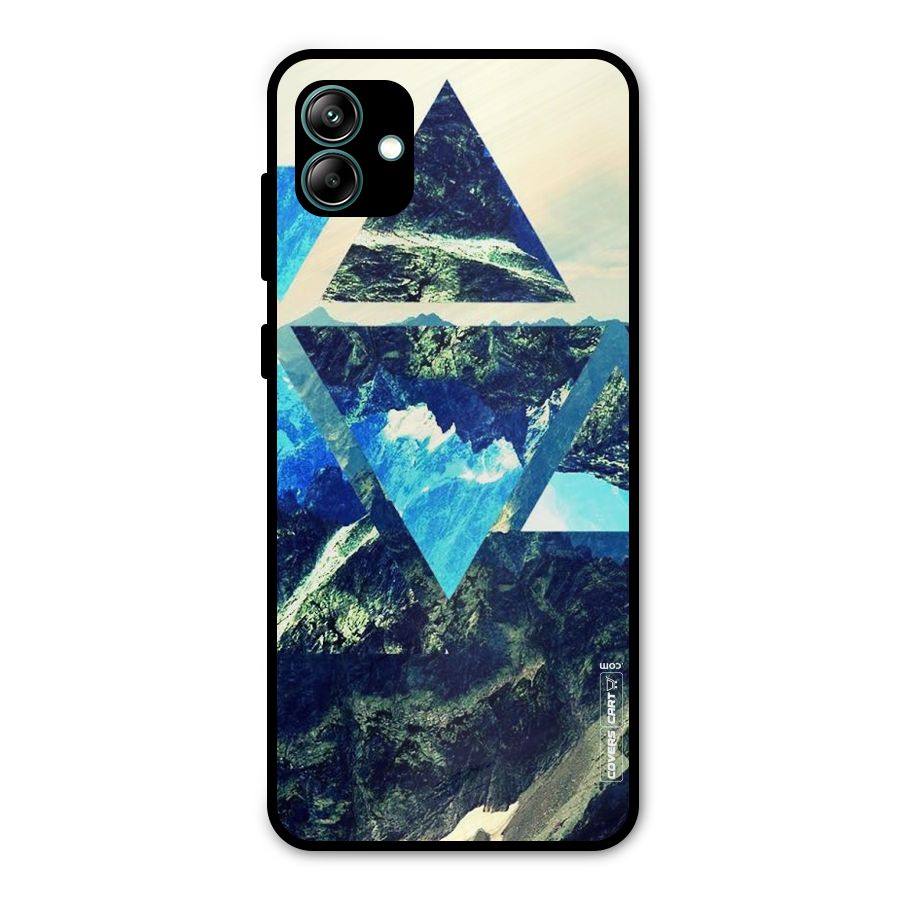 Triangular View Metal Back Case for Galaxy A04