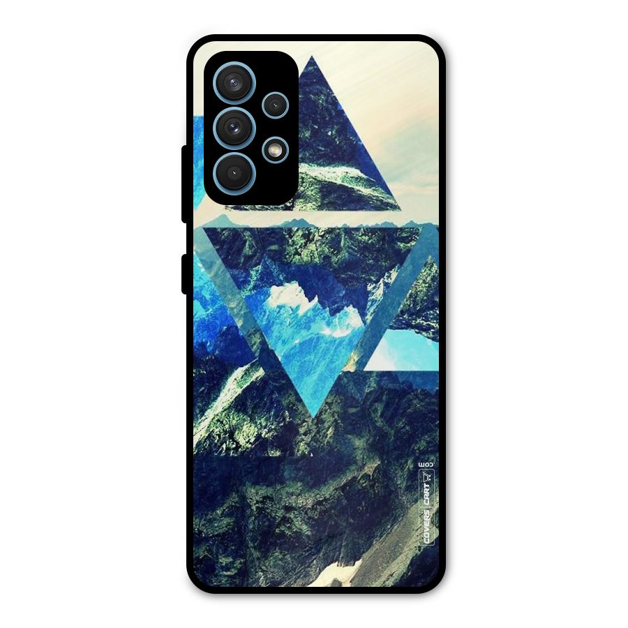Triangular View Metal Back Case for Galaxy A32