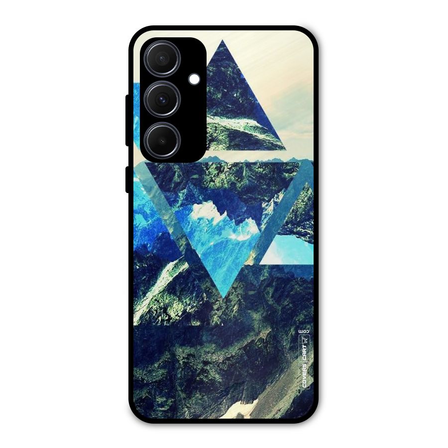 Triangular View Metal Back Case for Galaxy A35