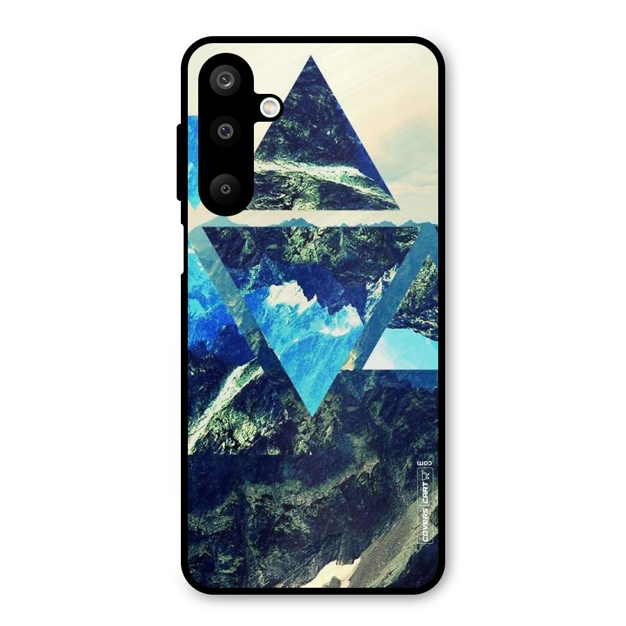 Triangular View Metal Back Case for Galaxy M16
