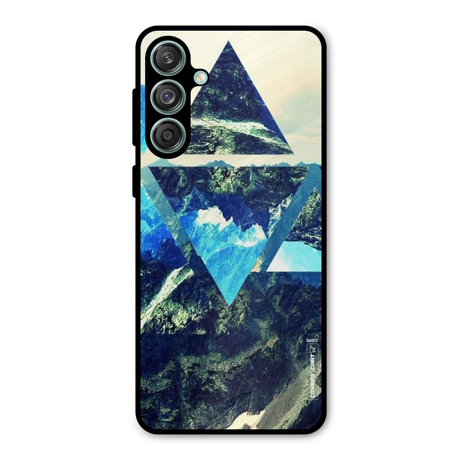 Triangular View Metal Back Case for Galaxy M55 5G