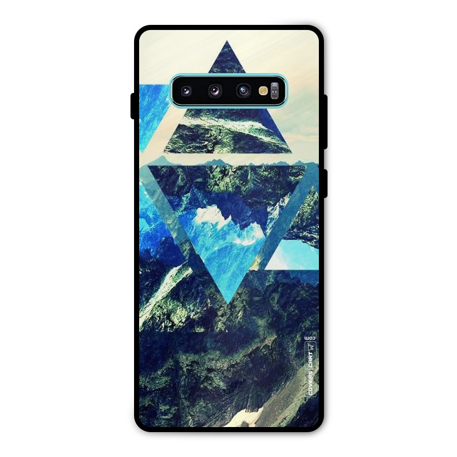 Triangular View Metal Back Case for Galaxy S10 Plus