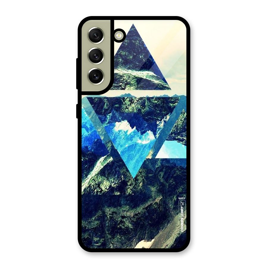 Triangular View Metal Back Case for Galaxy S21 FE 5G (2023)