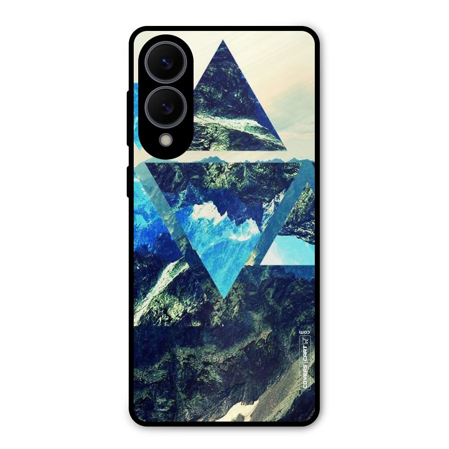 Triangular View Metal Back Case for Galaxy S25 Edge