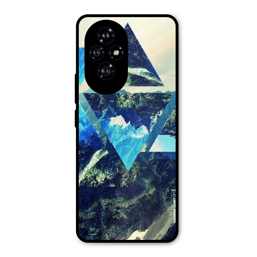 Triangular View Metal Back Case for Honor 200